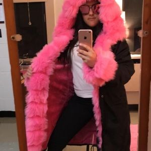 fur hood trim women thick coat winter hooded winter jacket